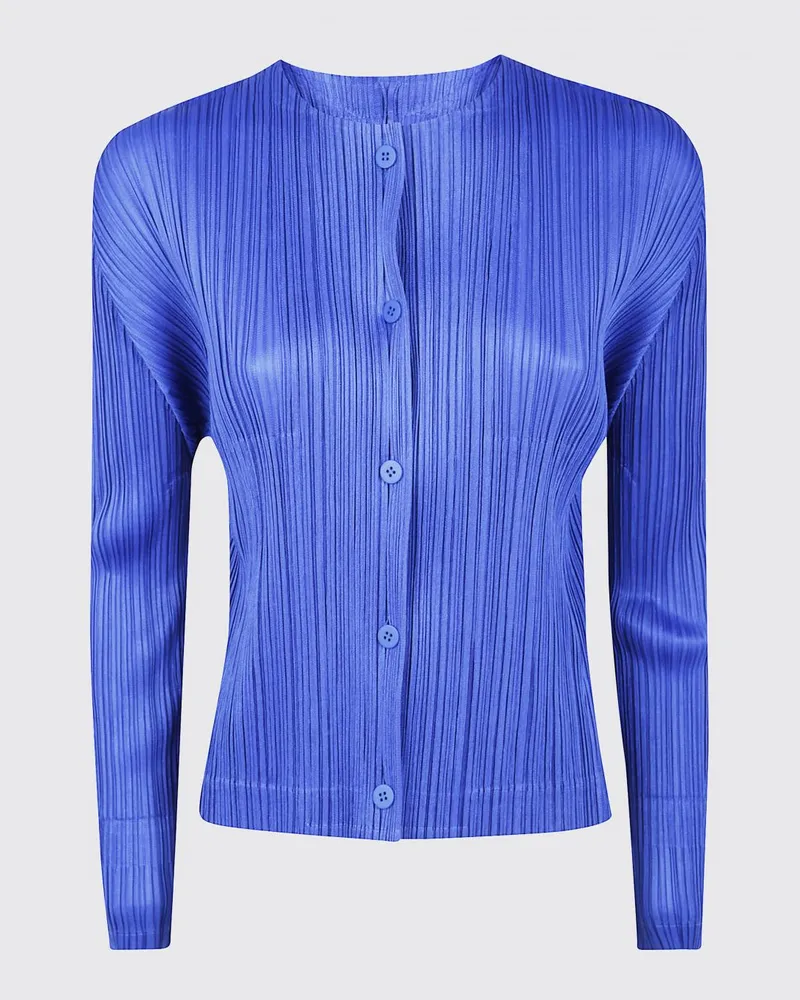 Issey Miyake Strickjacke damen Blau