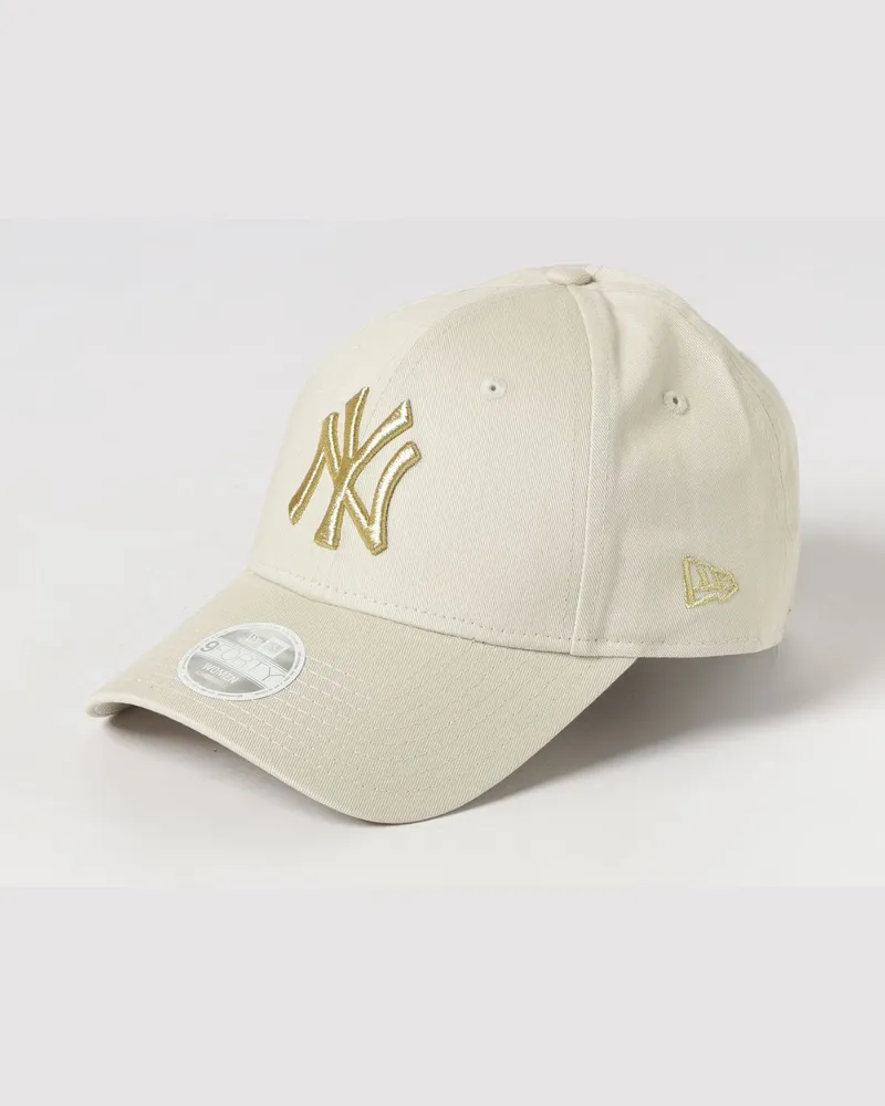 New Era 9Forty NY Yankees Baseballkappe aus Baumwolle mit gesticktem Logo Yellow