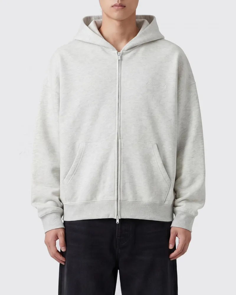 Fear of God Relaxed Fit Zip-Up-Hoodie aus Baumwollmischung Yellow