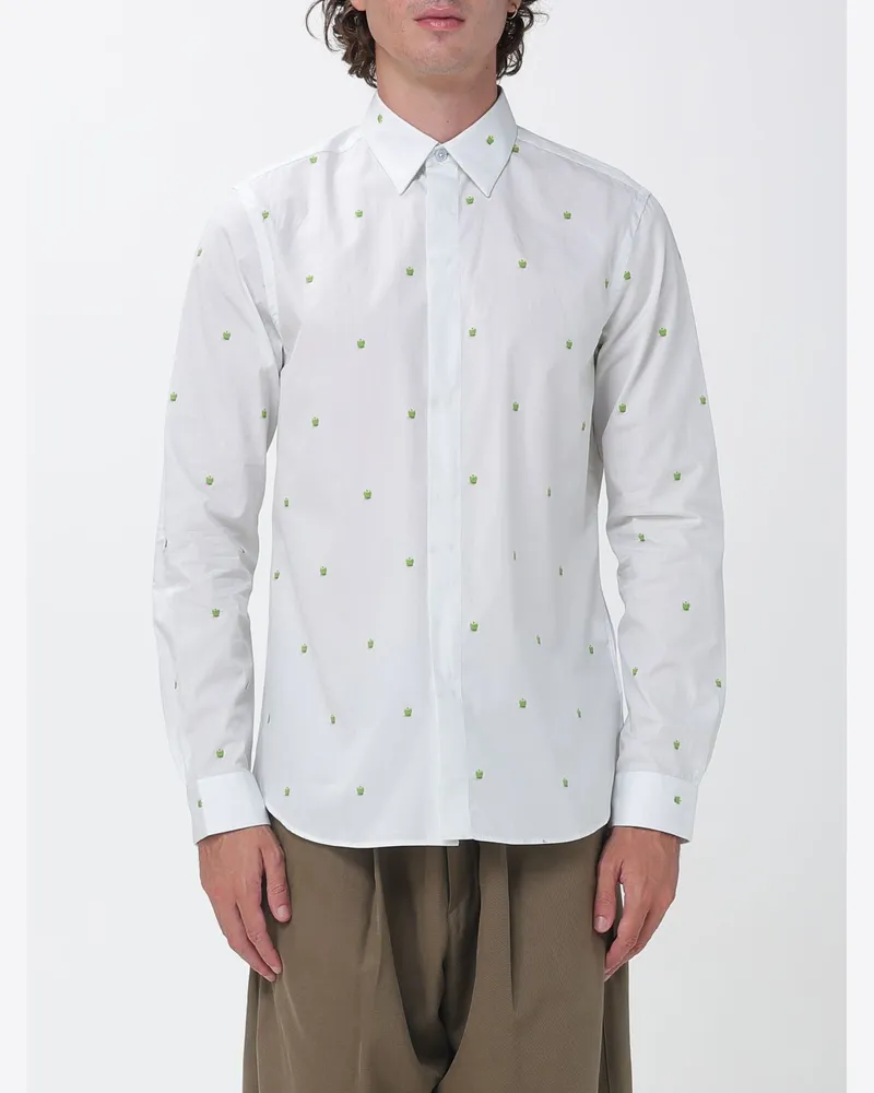 Paul Smith Slim-Fit Hemd aus Bio-Baumwolle mit Blumendruck Ivory