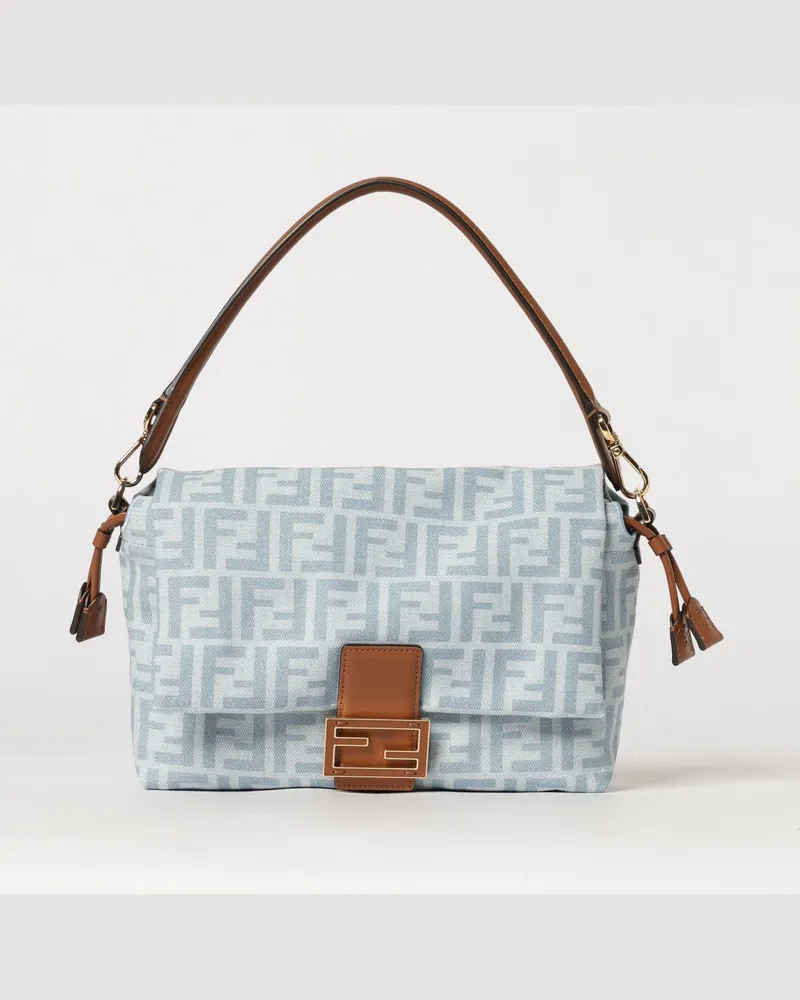 Fendi Schultertasche damen Denim