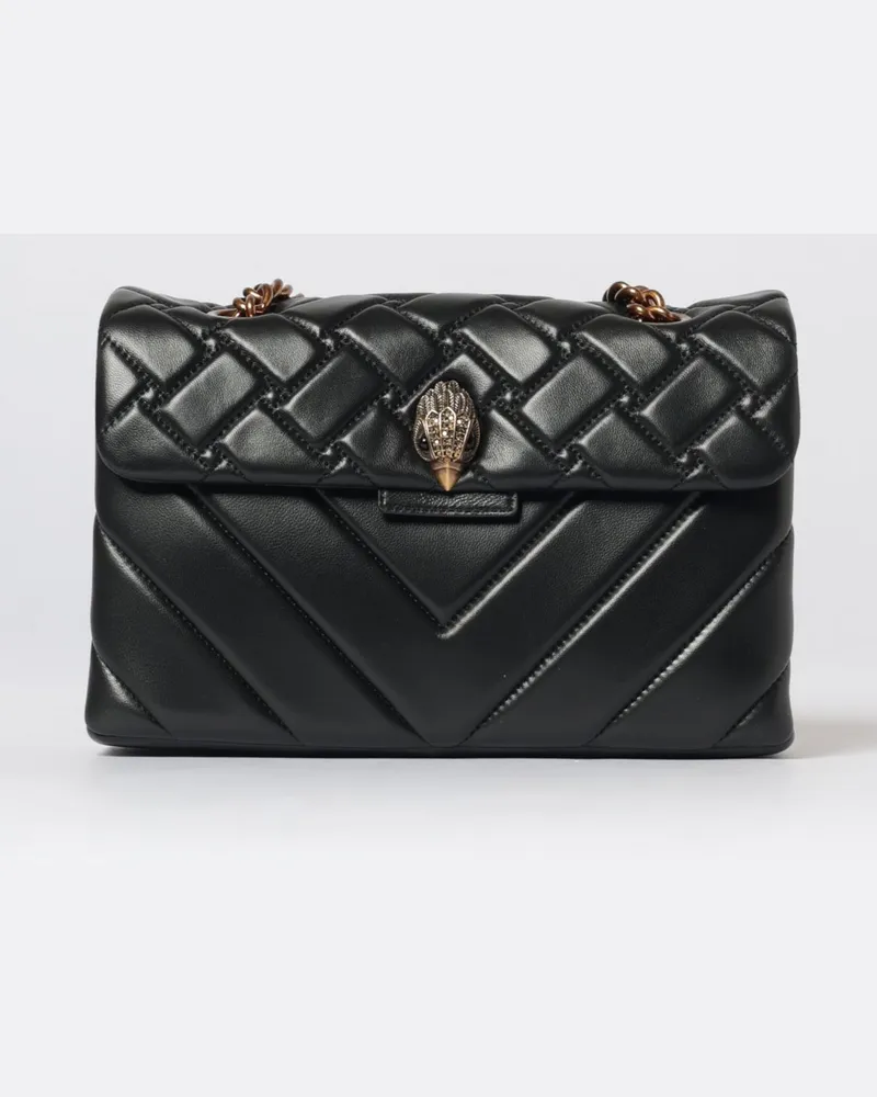 Kurt Geiger Kensington Schultertasche aus Kalbsleder Schwarz