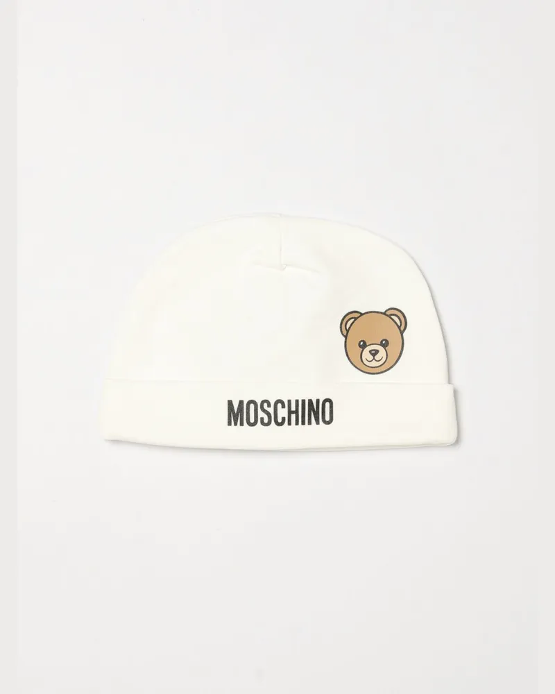 Moschino Baumwollhut mit Logo Weiß