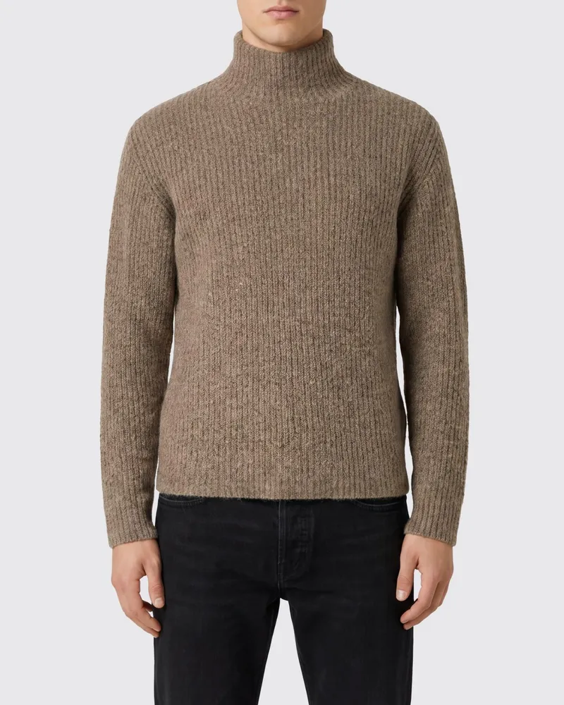 Roberto Collina Rollkragenpullover aus Wolle- und Baby-Alpaka-Mischung Camel