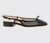Valet Du Roi Ballerinas aus Leder und Mesh-Nylon