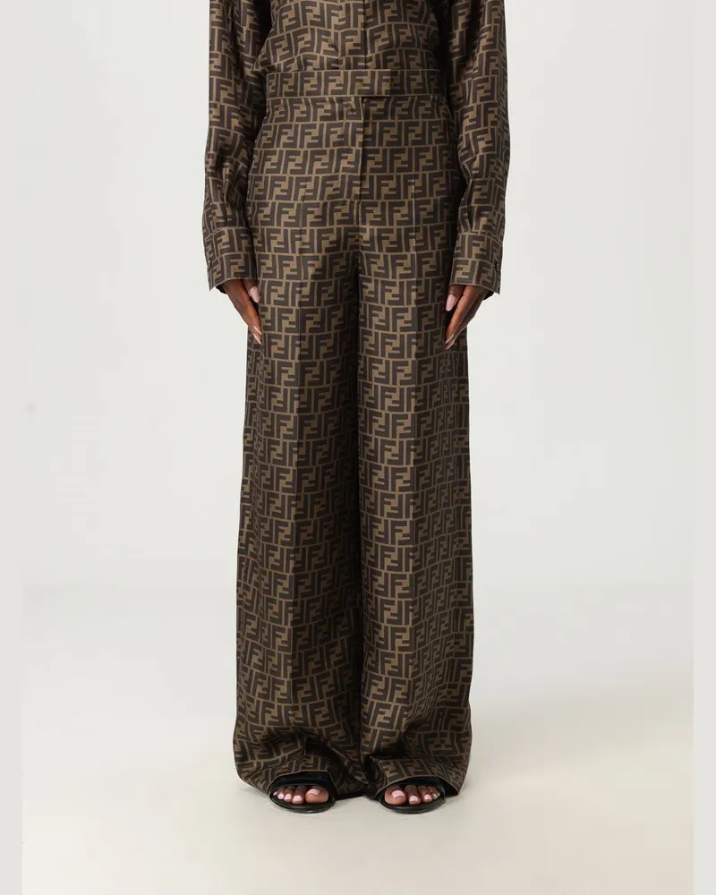 Fendi Hose damen Tabak