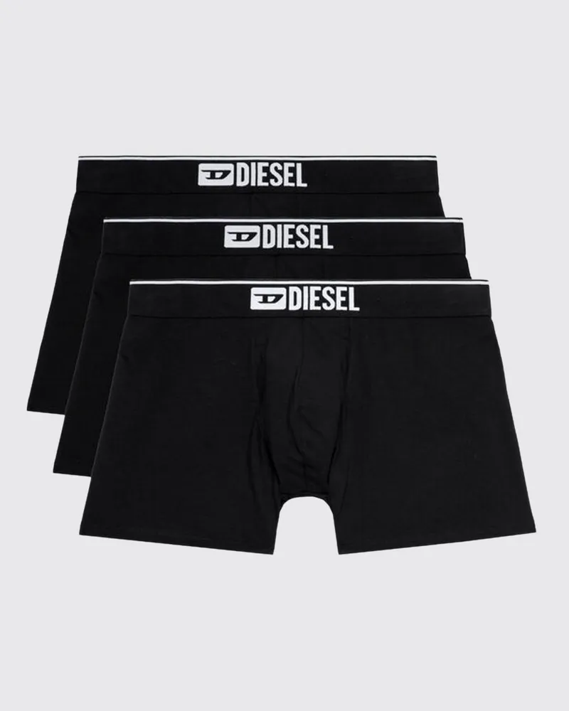 Diesel 3er-Set Baumwollboxer Schwarz