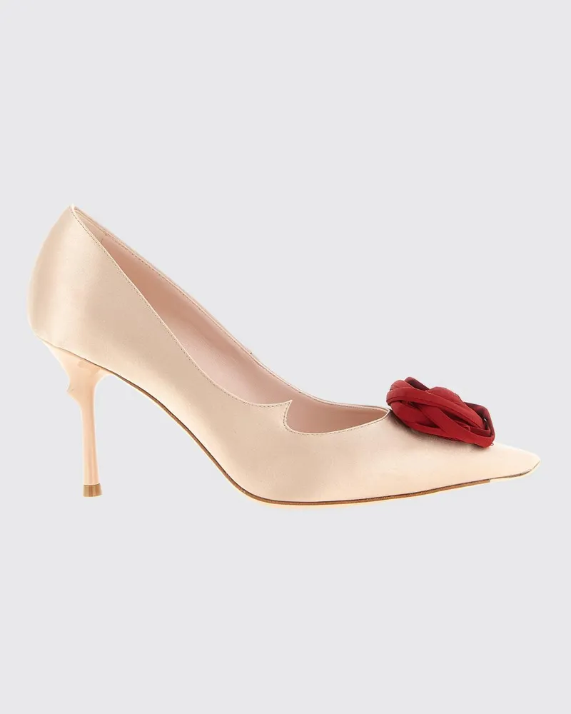 Roger Vivier Rose Vivier Satin-Pumps von mit Blume und hohem Absatz Pink
