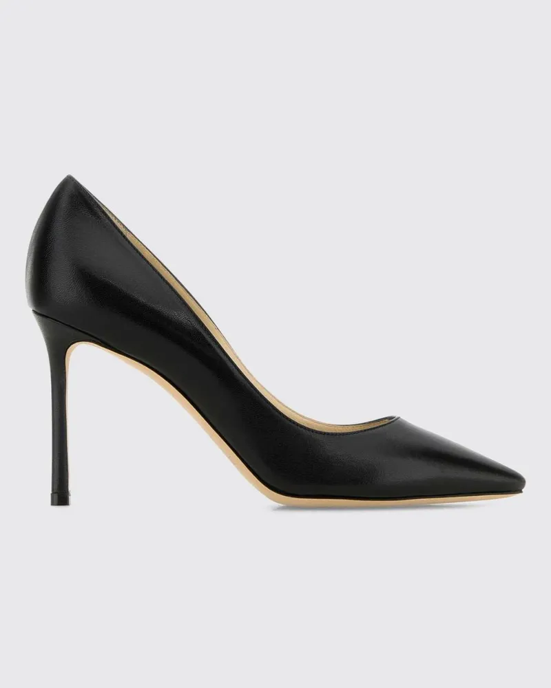 Jimmy Choo Romy Pumps aus Glattleder mit hohem Absatz und mandelförmiger Kappe Schwarz