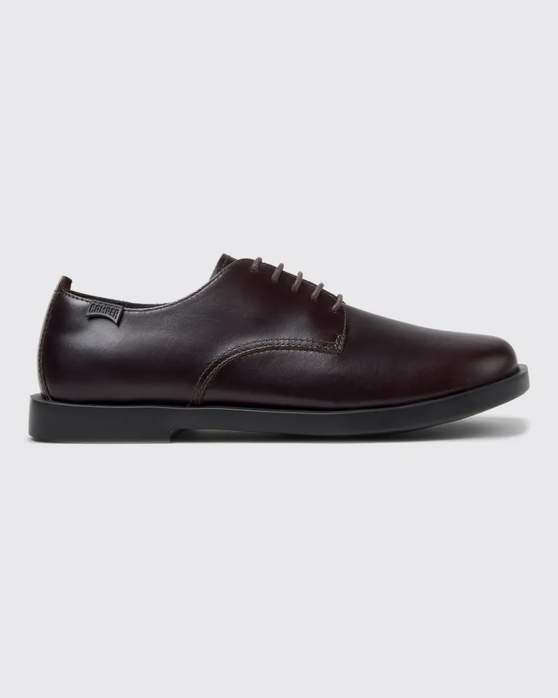 Camper Don Derby-Schuhe aus glattem Kalbsleder mit XL Extralight®-Sohle Braun
