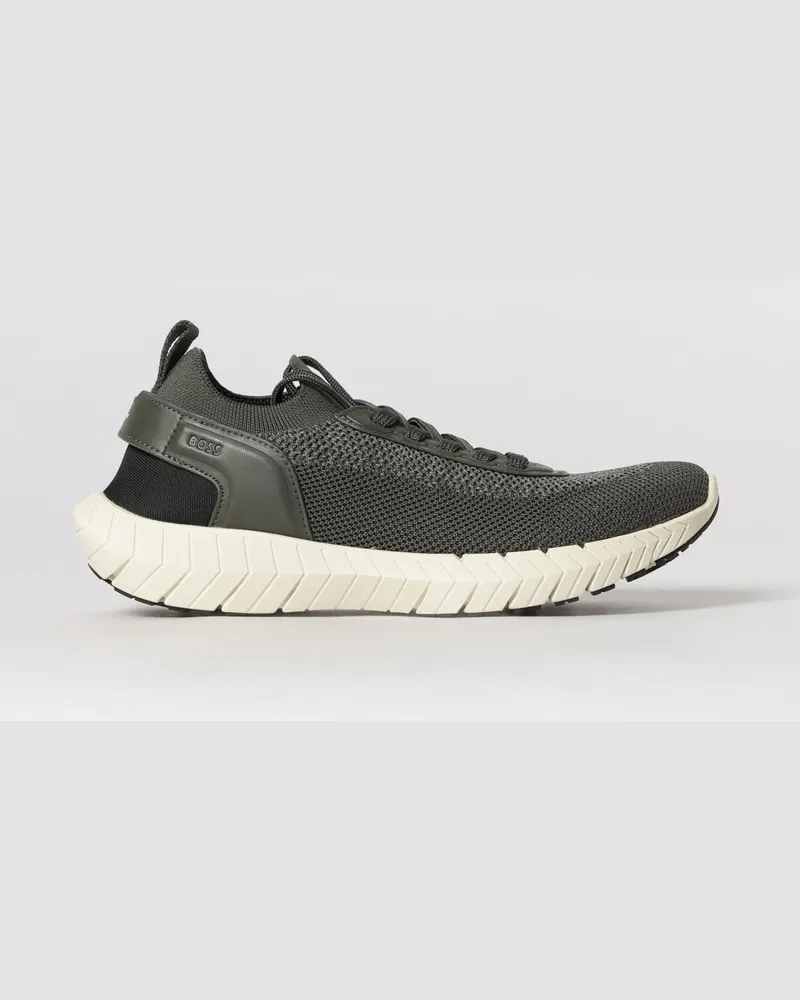 HUGO BOSS Motion Sneakers aus Häkelstrick Grün