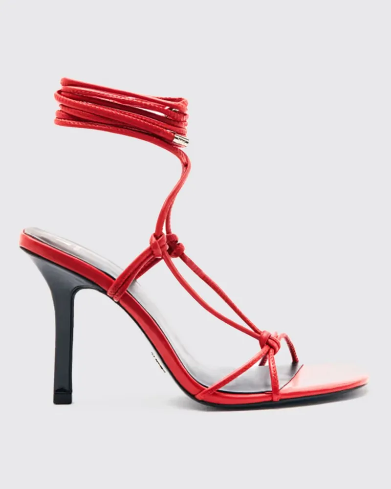 Patrizia Pepe Ledersandalen Rot
