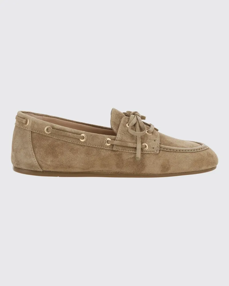 Stuart Weitzman Wildleder-Mokassins Beige