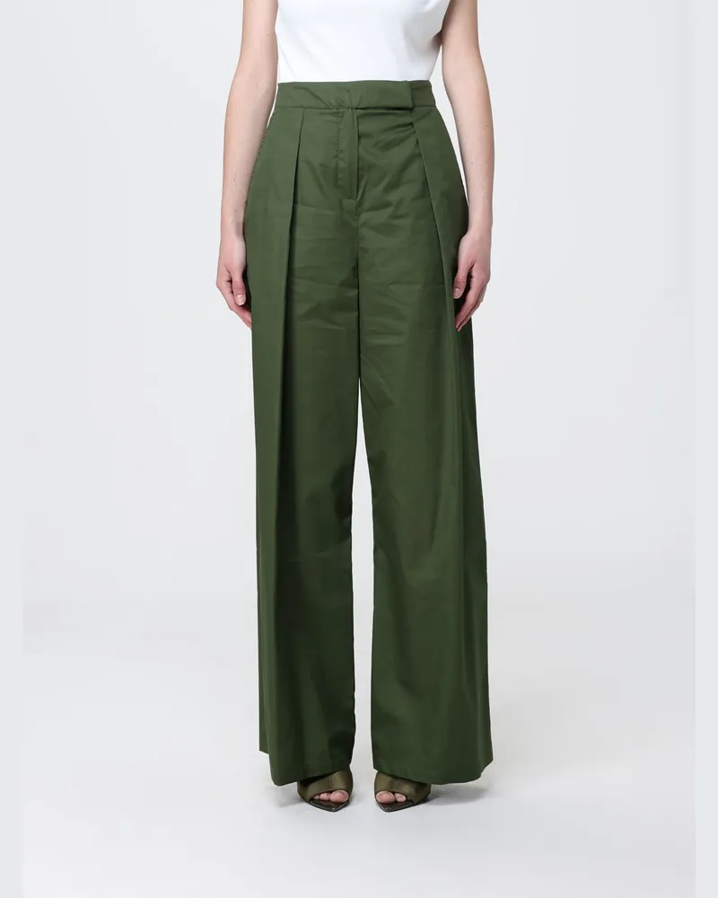 Hanita Palazzo-Hose aus Baumwolle Military