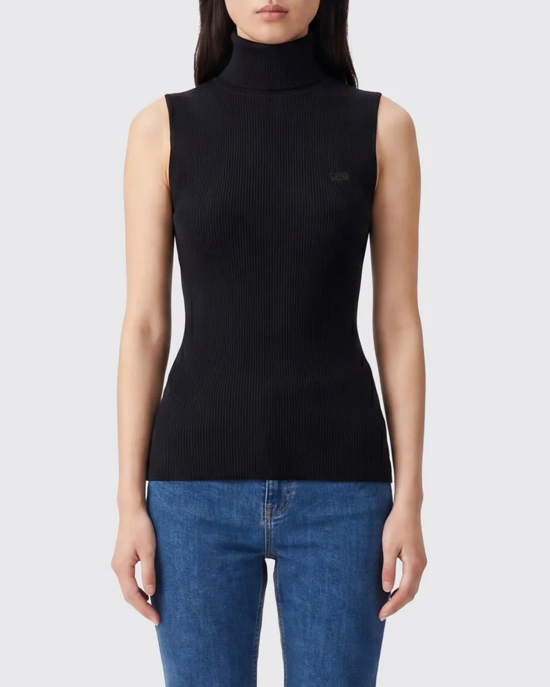 Loewe Jersey-Rollkragenoberteil Schwarz