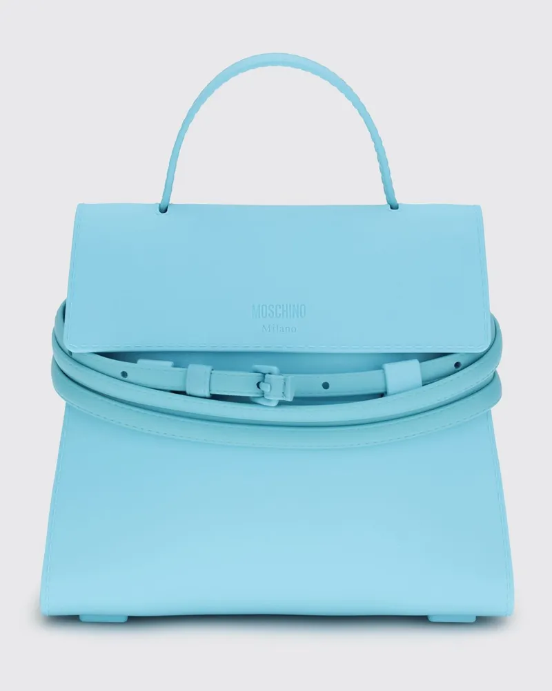 Moschino Schultertasche damen Hellblau