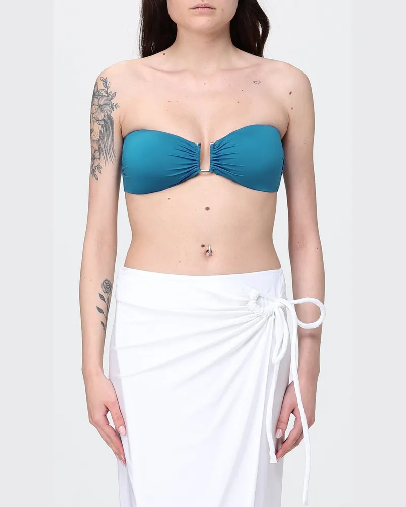 Max Mara Polyester-Bikini-Oberteil Blau