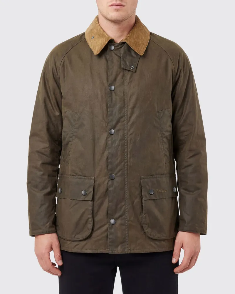 Barbour Leichte Ashby Wax Jacke aus gewachster Baumwolle Grün