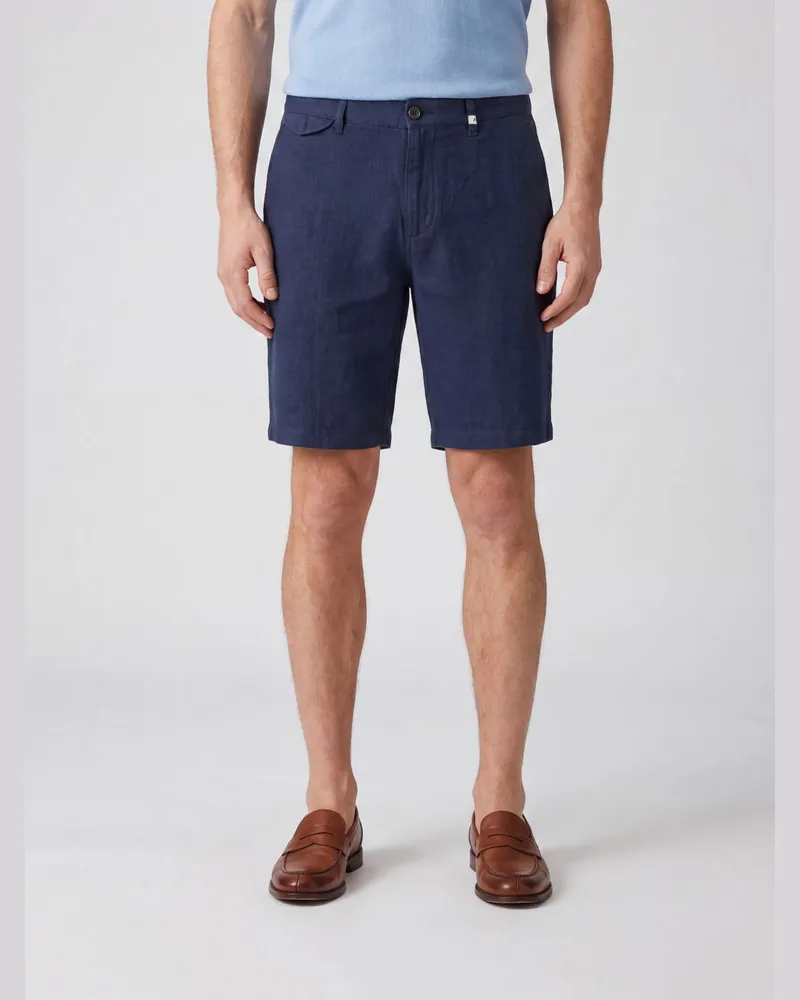 MYTHS Chino-Shorts aus Baumwolle Navy