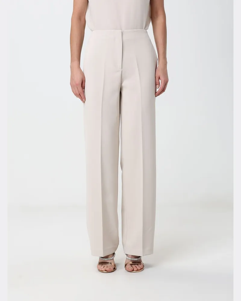 Hanita Hoch taillierte Cropped-Hose aus Crêpe mit schrägen Eingrifftaschen Yellow