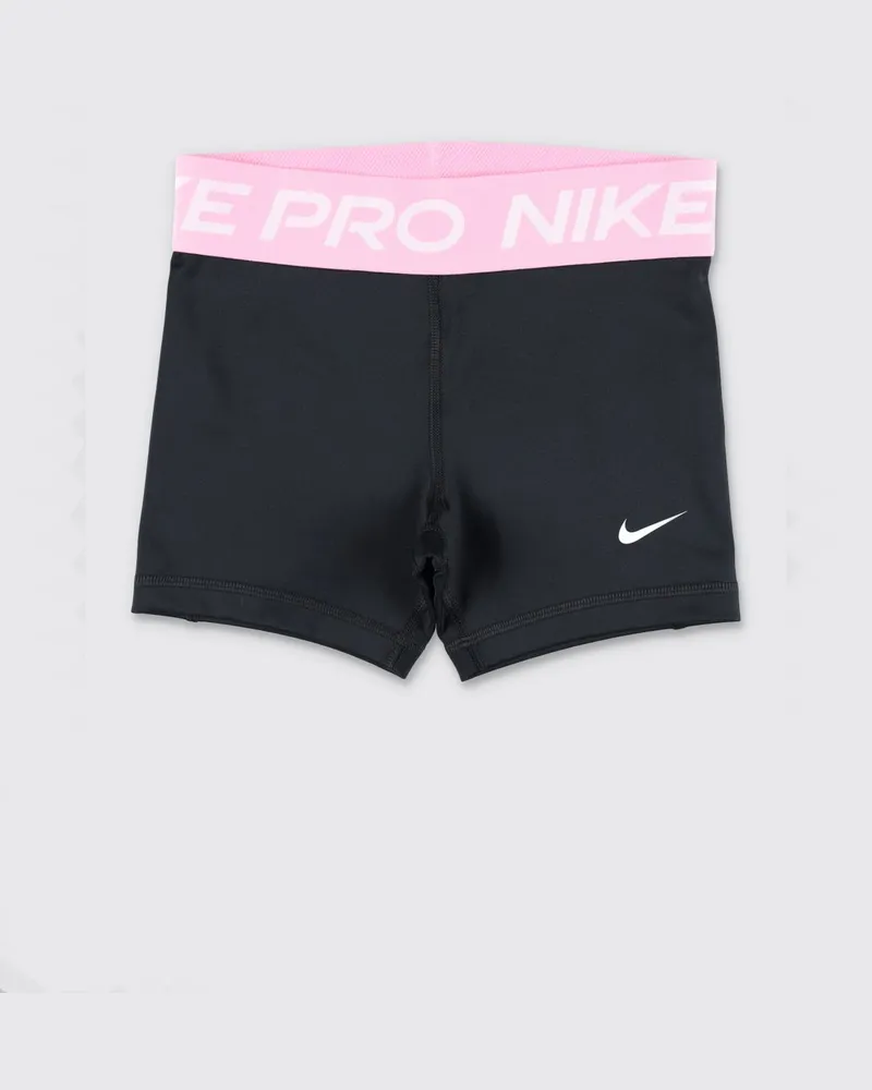 Nike Jersey-Sportshorts für Jungen mit Logo-Bund Schwarz