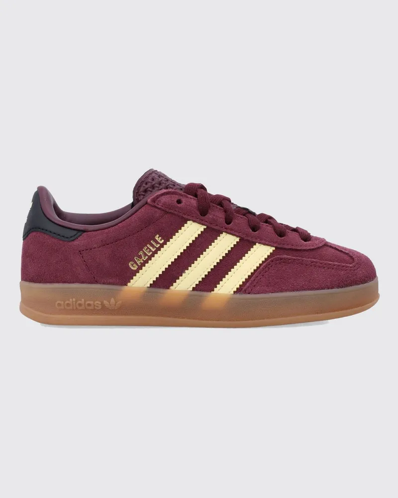 adidas Gazelle Indoor Wildleder-Sneaker für Kinder mit Gummisohle Rot