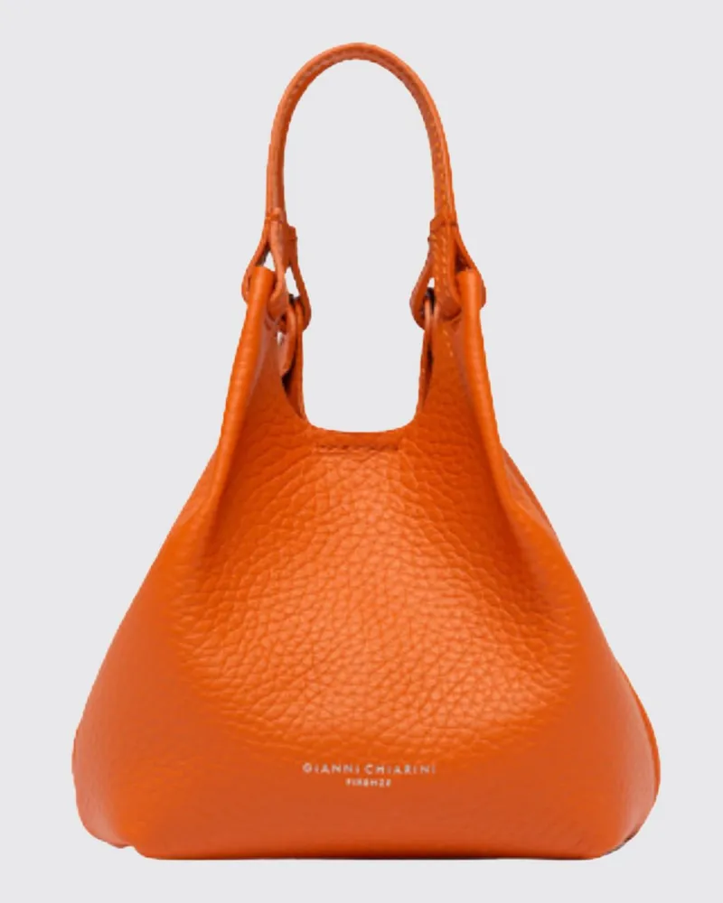 Gianni Chiarini Dua Tasche aus genarbtem Leder Rot