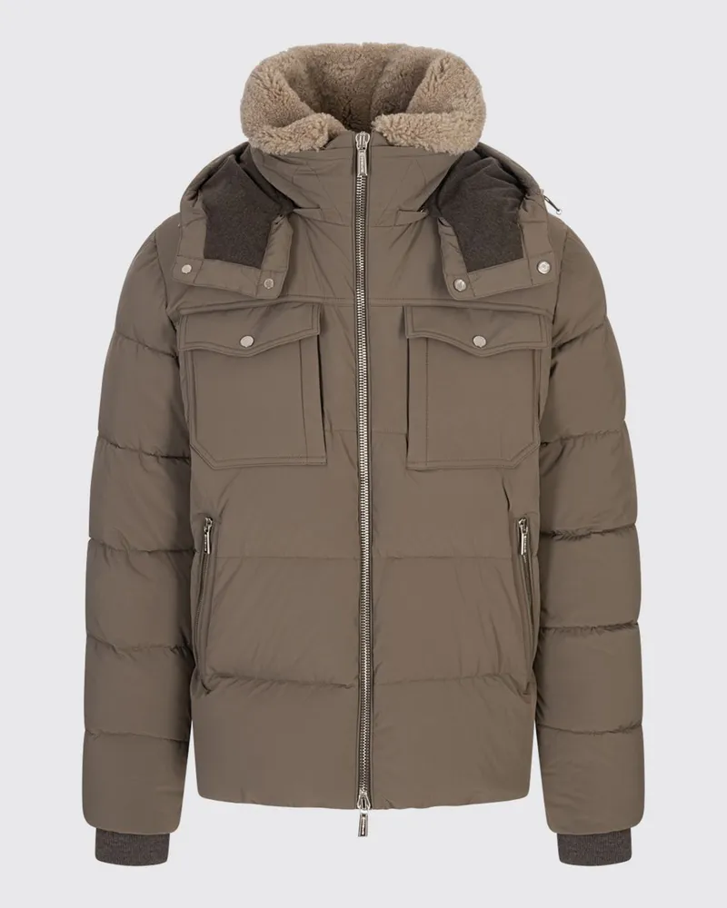 MOORER Mantel herren Braun