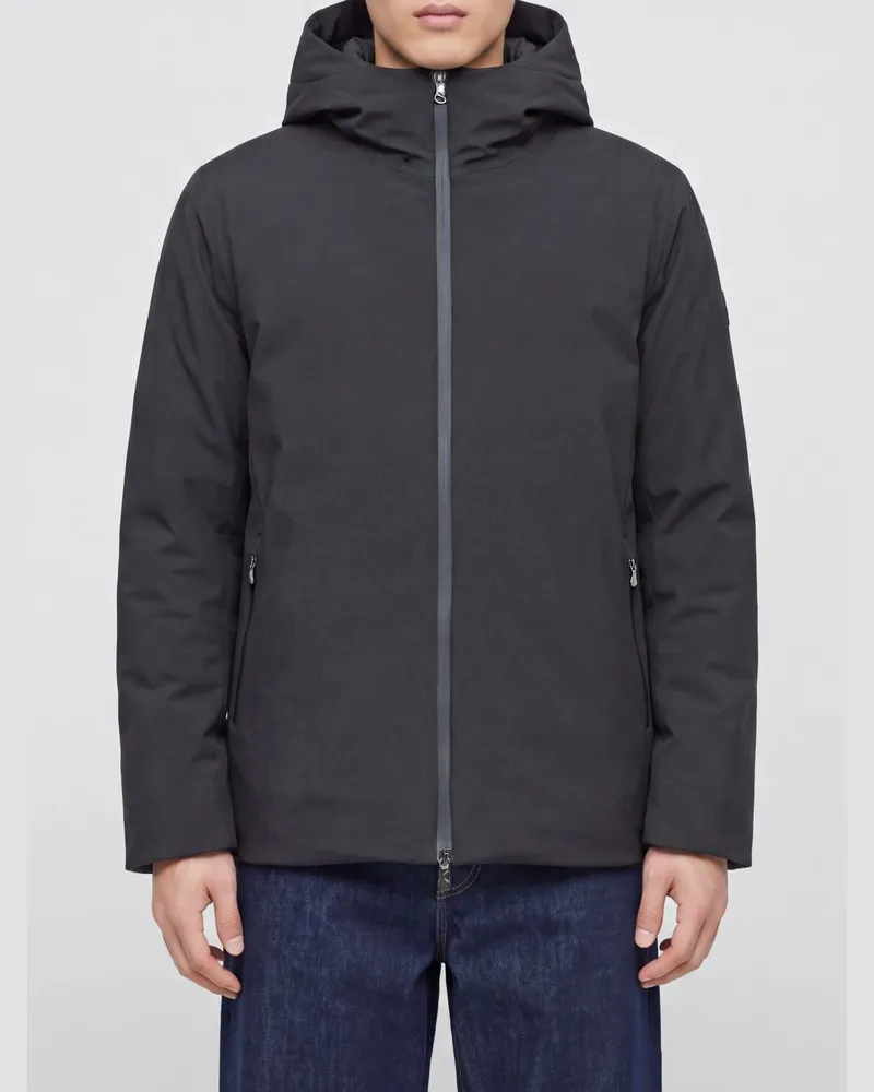 RAINS Sarna Wasserdichte Kapuzen-Pufferjacke mit PrimaLoft®-Wattierung Schwarz