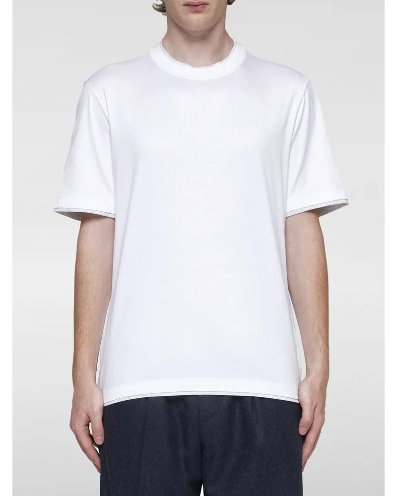 Brunello Cucinelli T-shirt herren Weiß