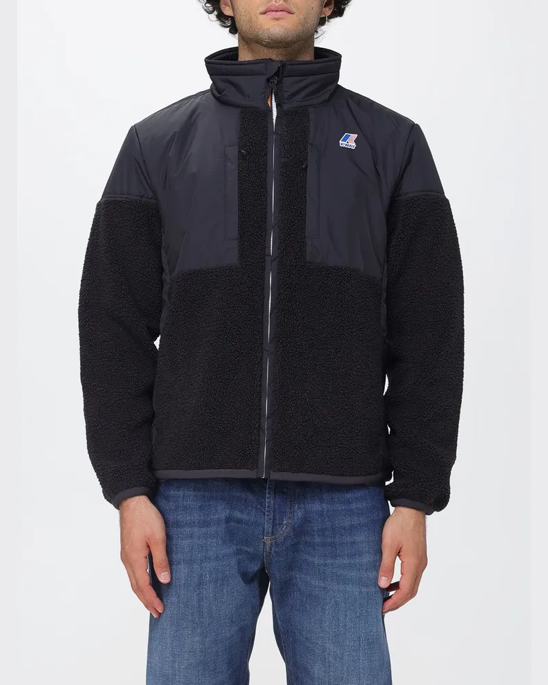 K-Way Gepolsterte Polyamid-Jacke Sixte 4.0 mit Fleecefutter Schwarz