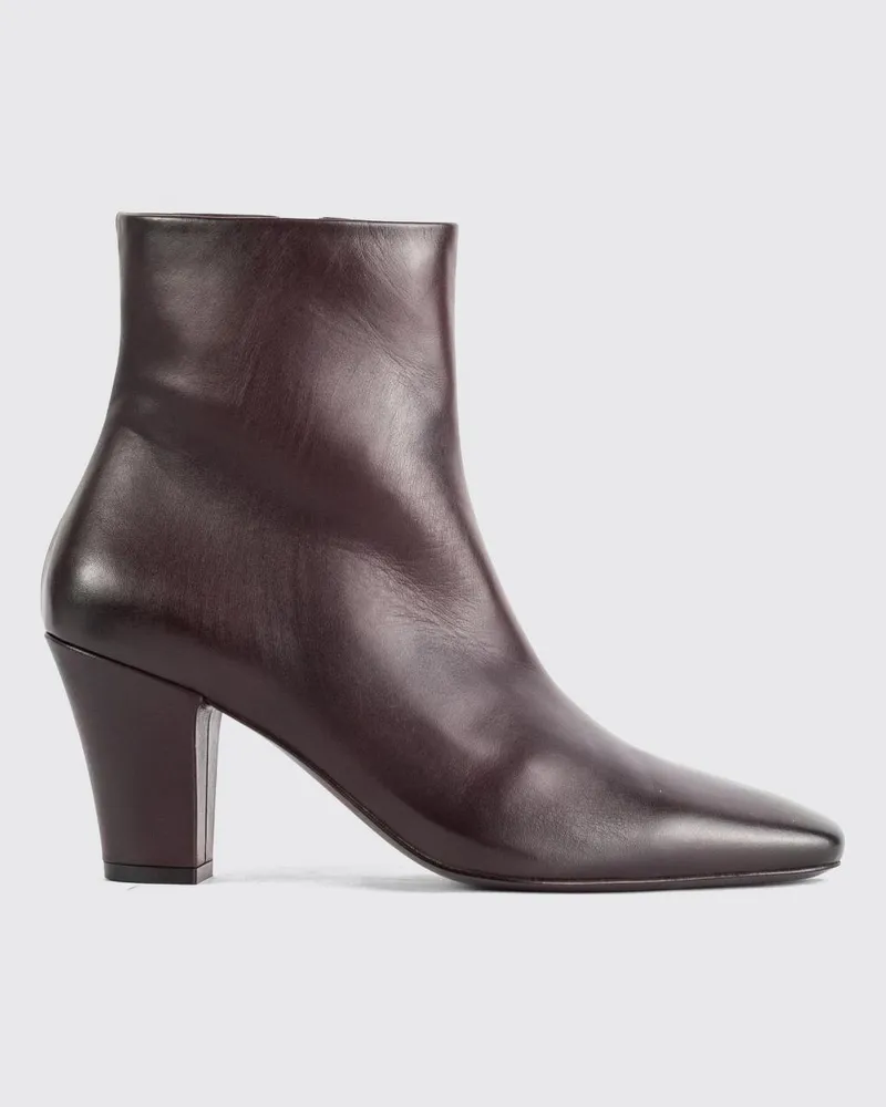 Marsèll Figura Stiefeletten aus Glattleder mit spitzer Zehenpartie und Stilettoabsatz Kakao