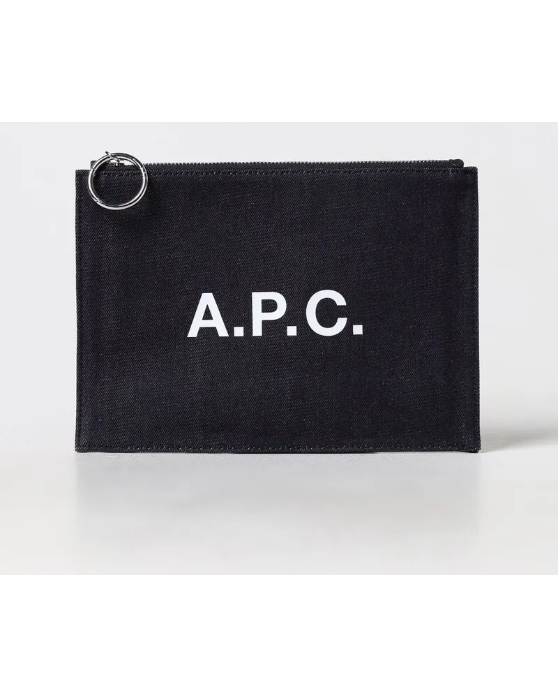 A.P.C. Clutch Blau