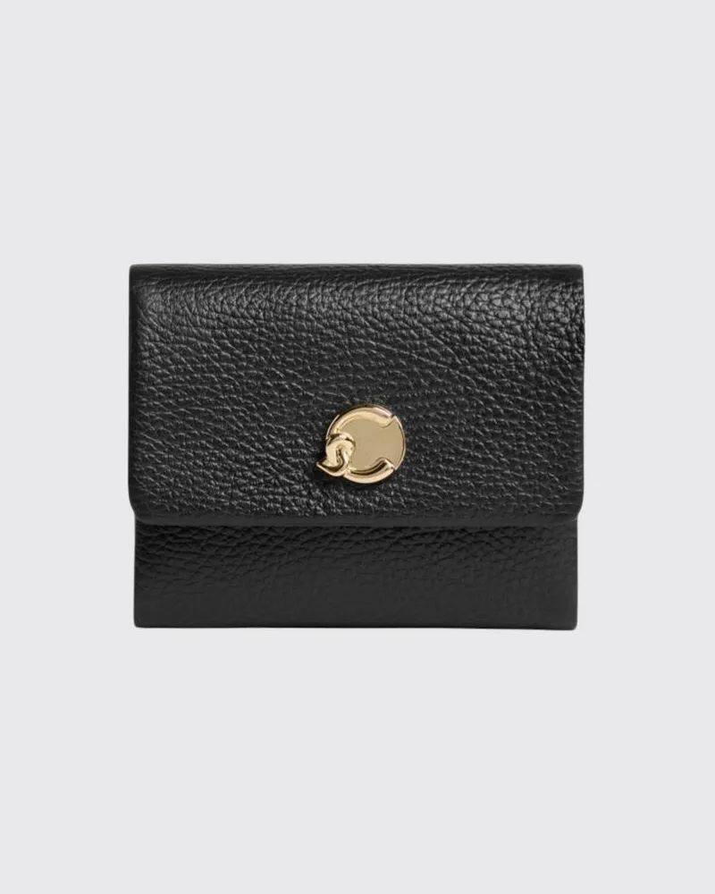 Coccinelle C-Me Softy Tasche aus genarbtem Leder Schwarz