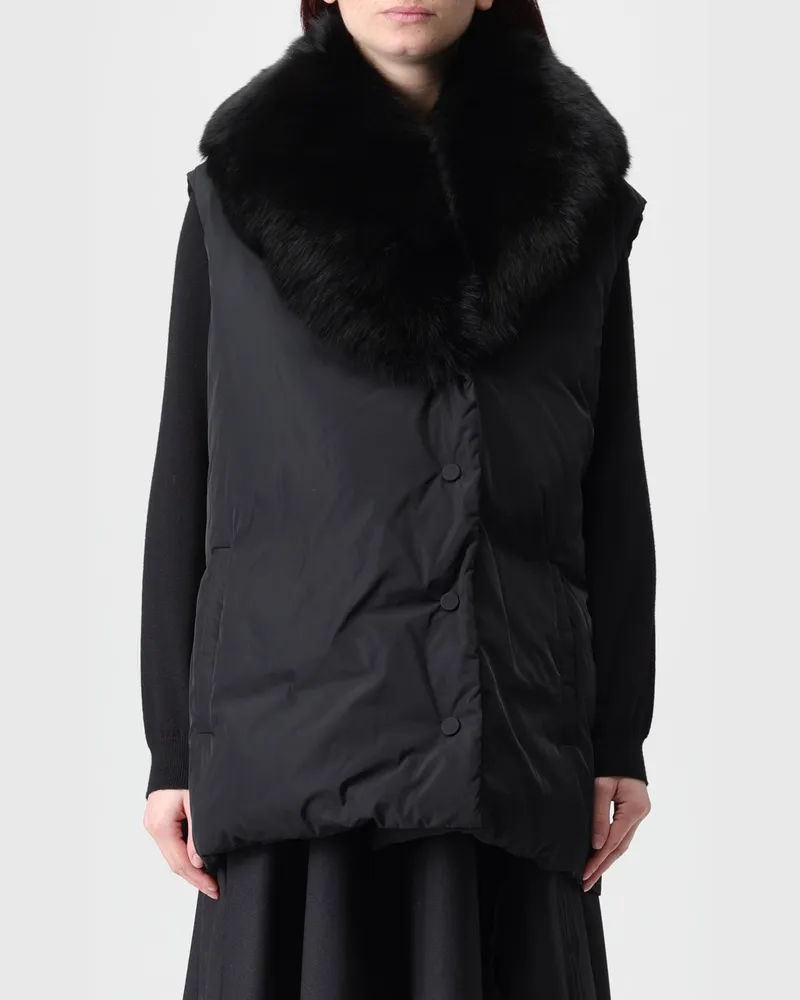 Yves Salomon Weste damen Schwarz