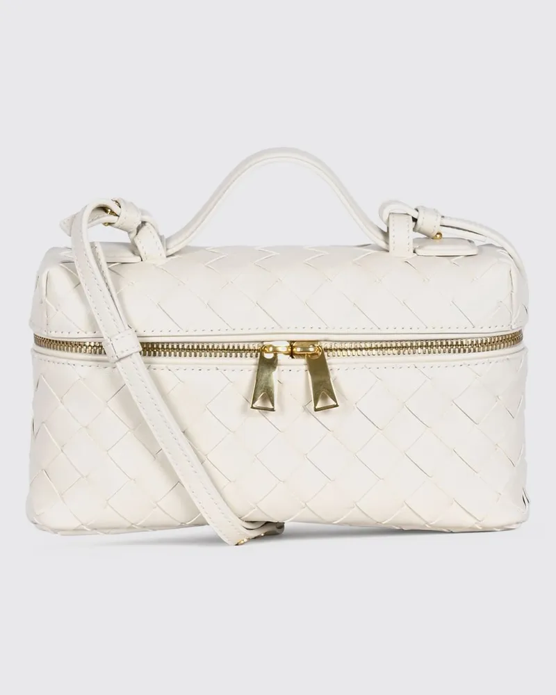 Bottega Veneta Mini Handtasche Bang Bang aus Intrecciato-Kalbsleder Gold