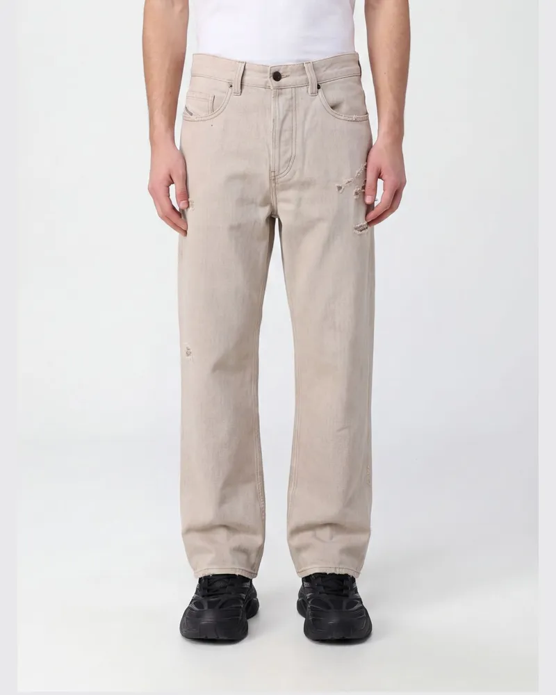 Diesel 2001 D-Macro Wide-Leg-Jeans aus Baumwolldenim mit niedriger Leibhöhe Weiß
