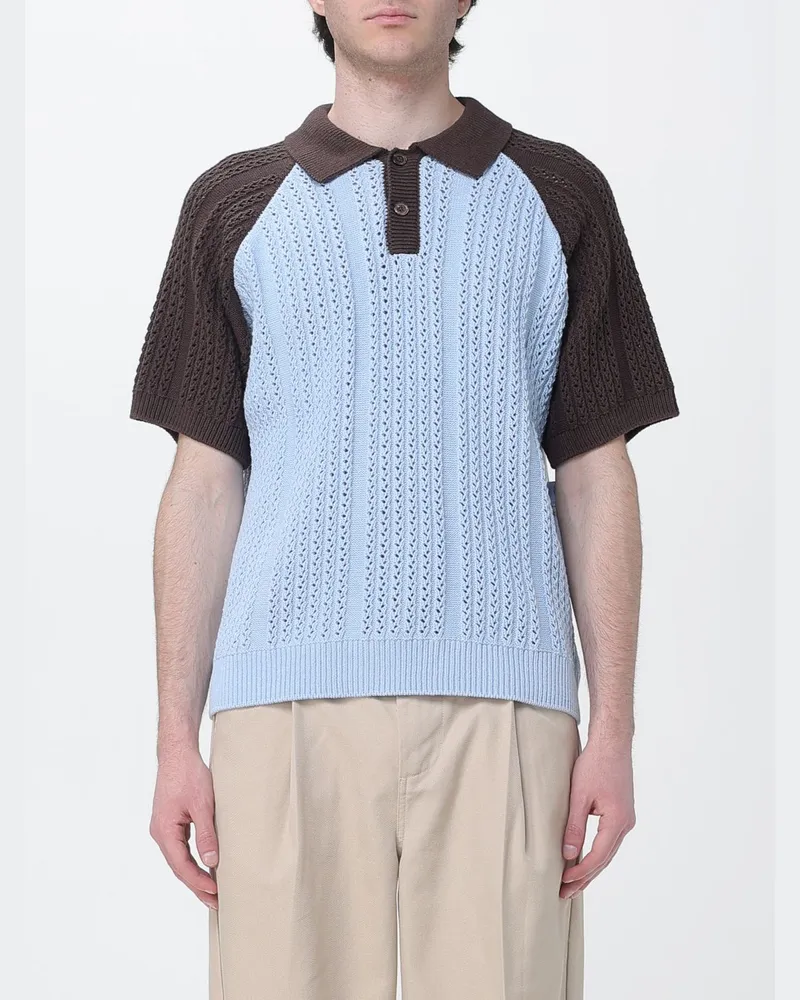 Obey Polo herren Hellblau