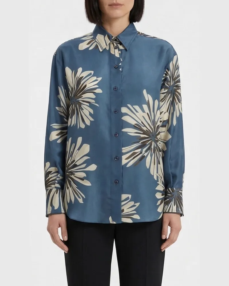 Brunello Cucinelli Hemdbluse damen Blau