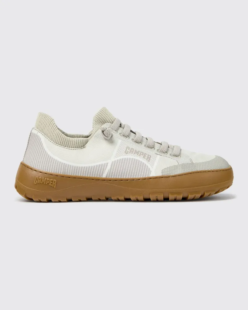 Camper Peu Serra Slip-On-Sneakers mit zweifarbigem abstraktem Muster und Vibram-Sohle Beige