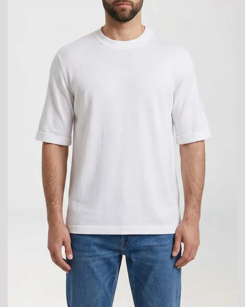 Brunello Cucinelli T-shirt herren Weiß