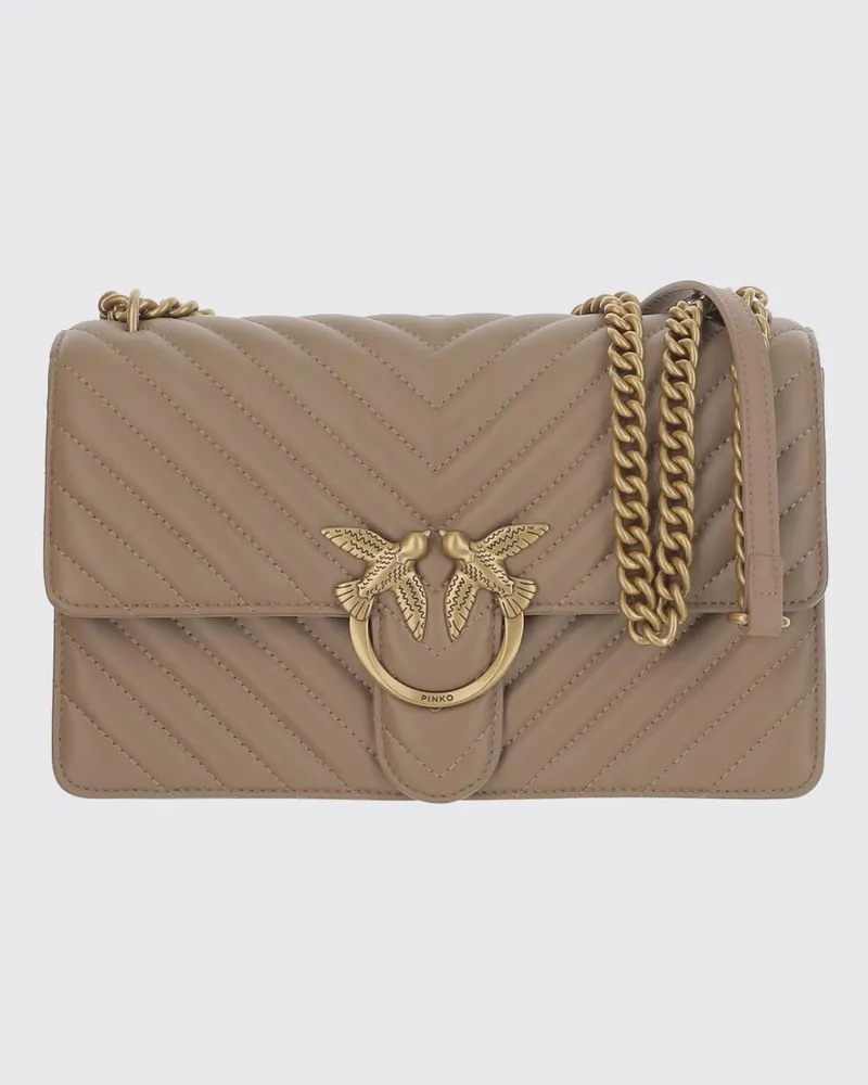 Pinko Schultertasche damen Beige