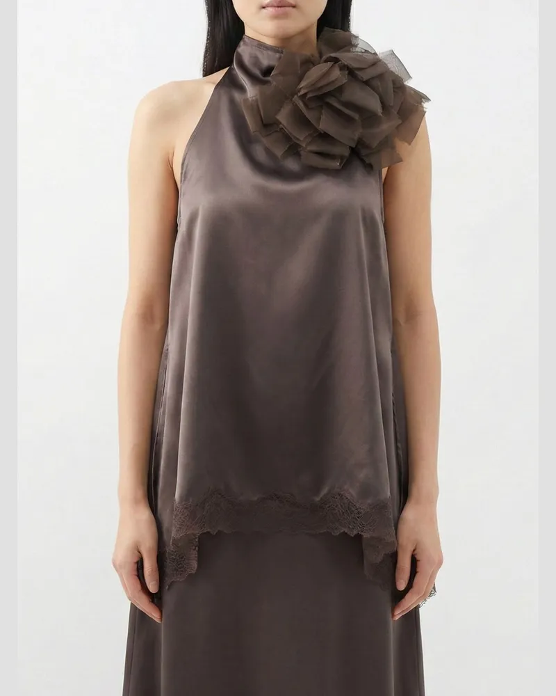 Magda Butrym Top damen Braun