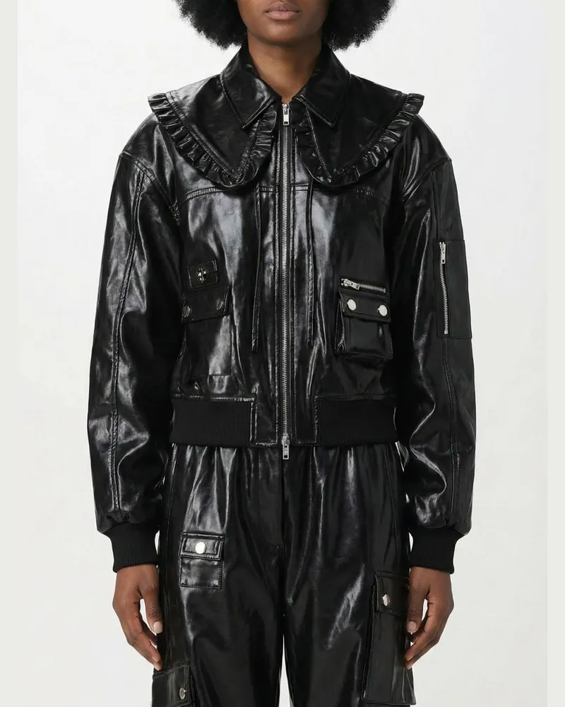 Ganni Jacke damen Schwarz