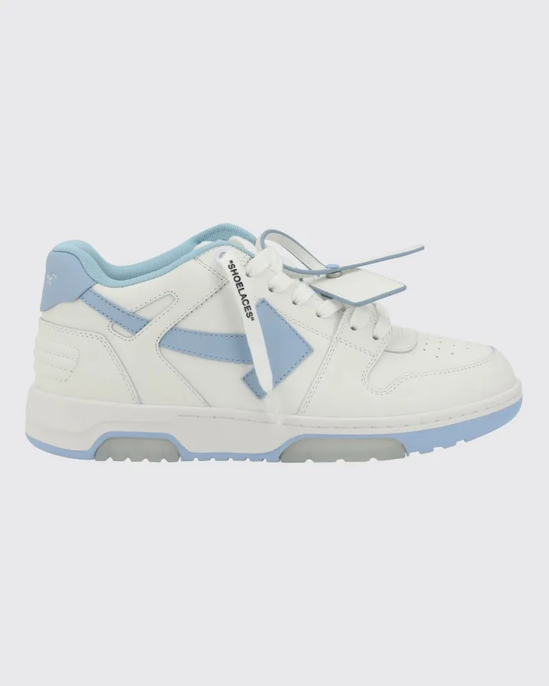 OFF-WHITE Bicolor Out Of Office Sneaker aus Leder und recyceltem Polyester Weiss