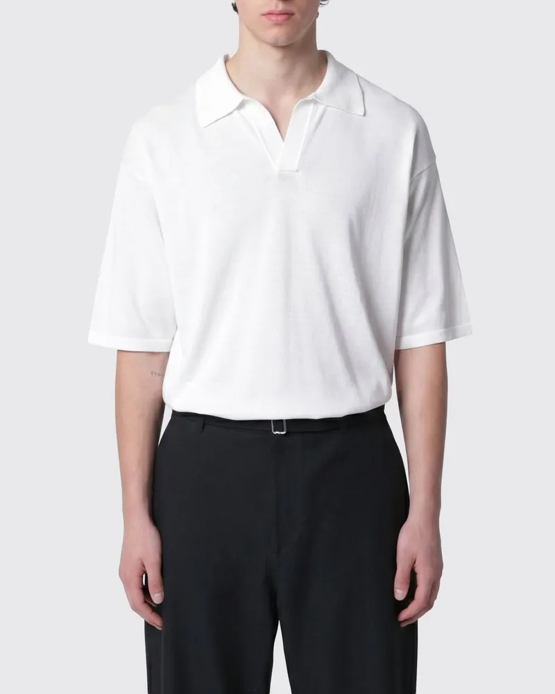 Roberto Collina Baumwoll-Poloshirt Weiß