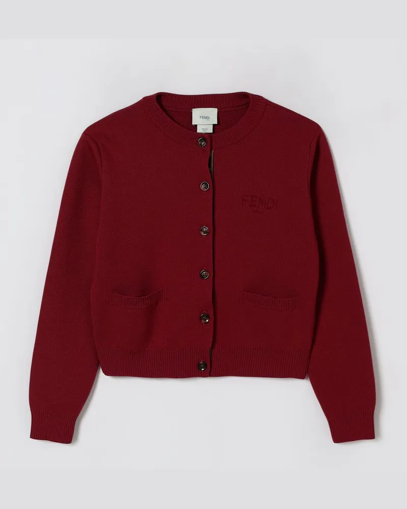 Fendi Pullover kinder Burgunderrot
