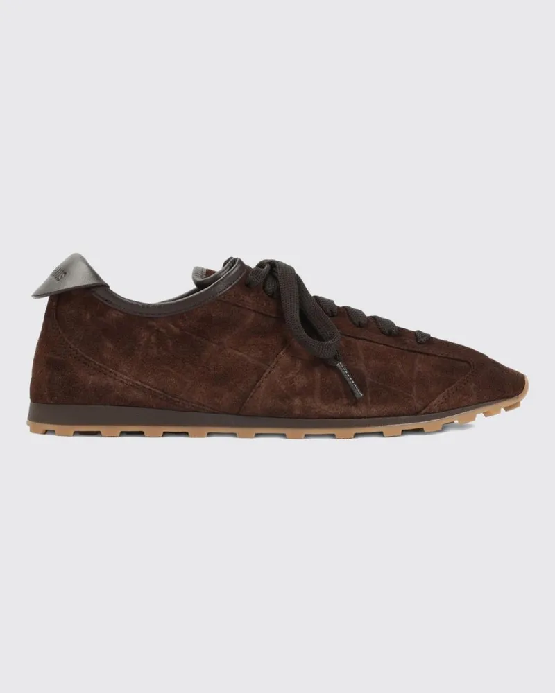 Jacquemus Les Tennis Sneakers mit Kroko-Effekt aus Leder und Veloursleder Braun