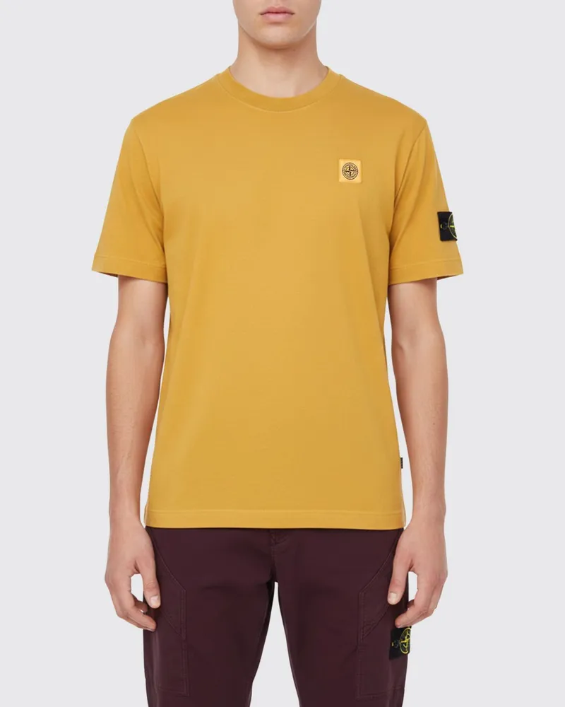 Stone Island T-shirt herren Gelb
