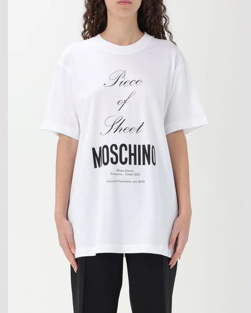 Moschino T-shirt damen Weiß